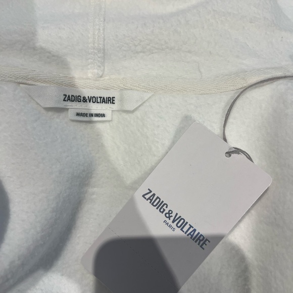 Zadig & Voltaire White Long Sleeve Relaxed Hoodie - Picture 14 of 16